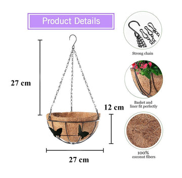 Coir Hanging Butterfly Basket